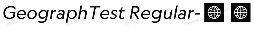 GeographTest Regular字体转换